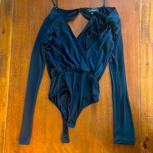 Long sleeve black bodysuit
